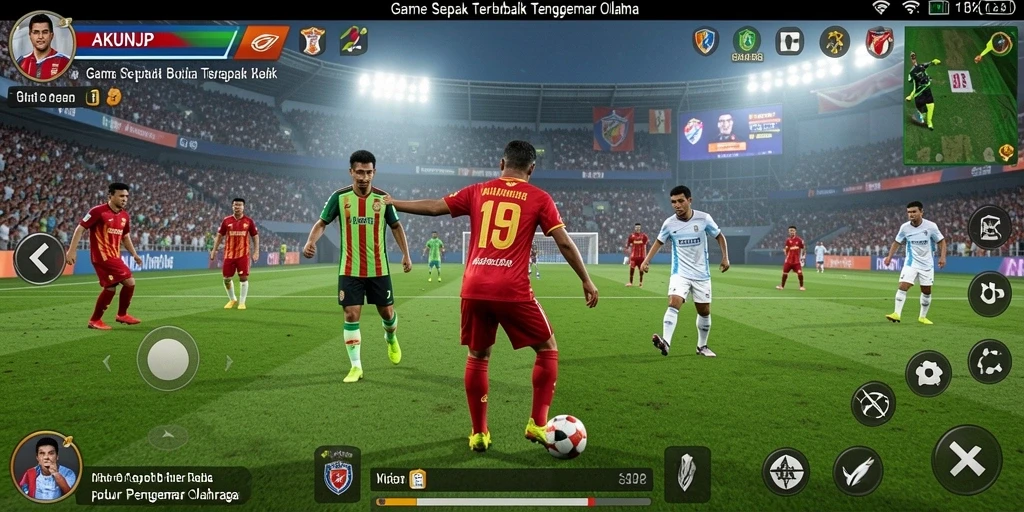 Tampilan gameplay yang seru dan mendebarkan dalam AKUNJP.