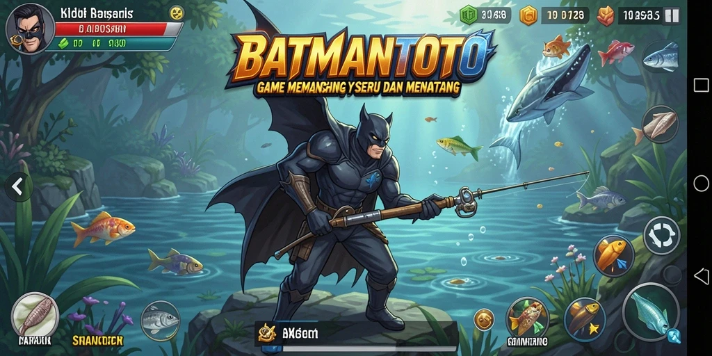Screenshot gameplay BATMANTOTO menunjukkan suasana memancing yang menawan.