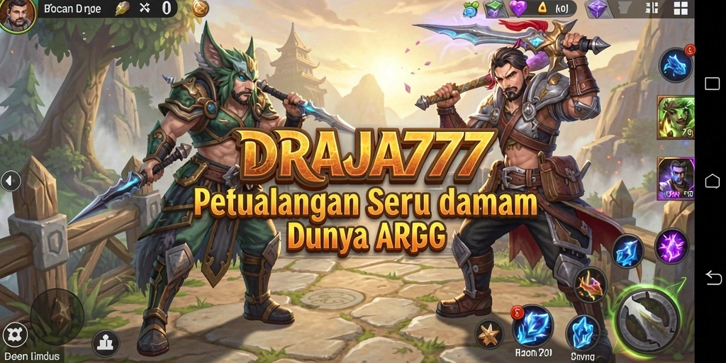 Screenshot gameplay DRAJA777 menampilkan aksi ARPG yang seru.