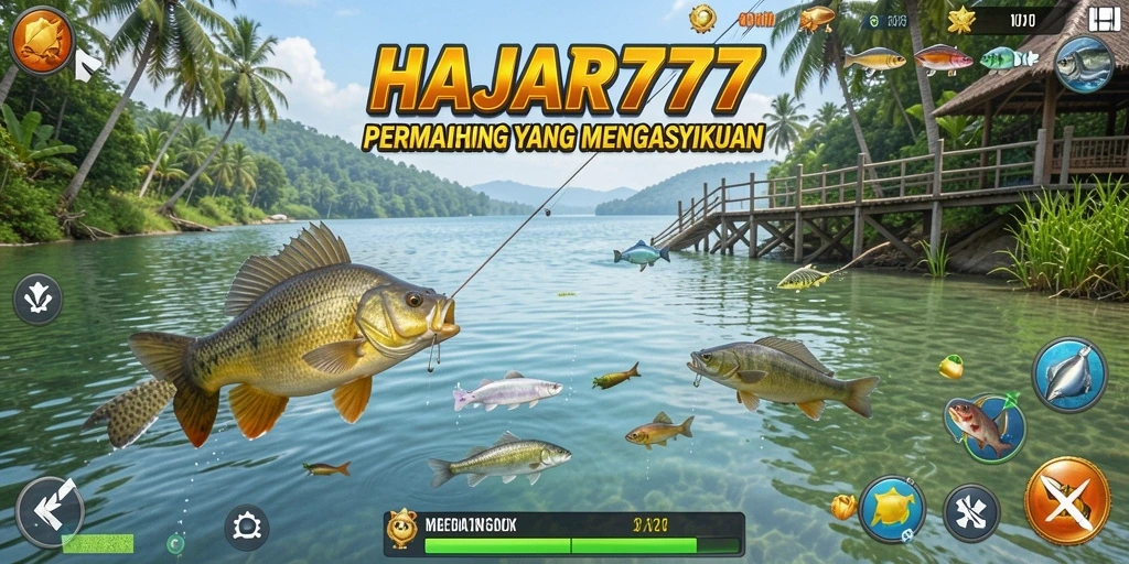 Tangkapan ikan epik dalam gameplay HAJAR777.