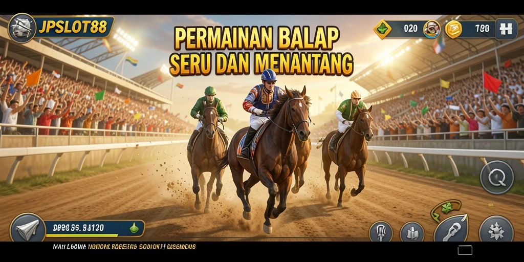 Screenshot gameplay menarik dari balapan di JPSLOT88.