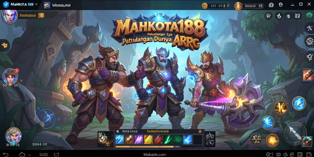 Tampilan gameplay ARPG yang menakjubkan di MAHKOTA188.
