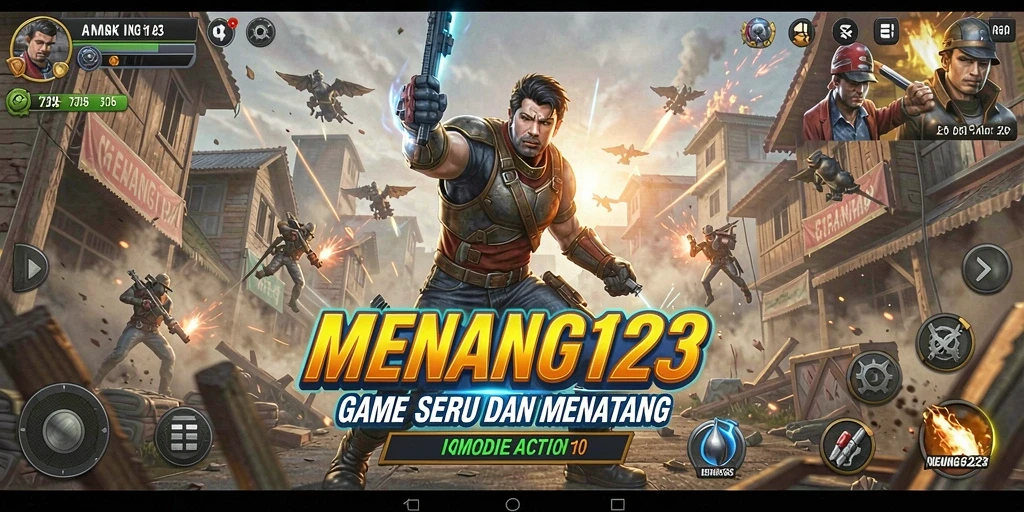 Tangkapan layar MENANG123 menampilkan aksi seru dalam permainan.