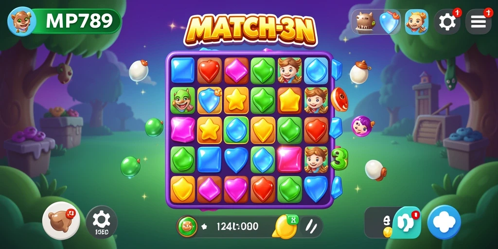 Gameplay seru dengan tantangan Match-3 yang menghanyutkan.