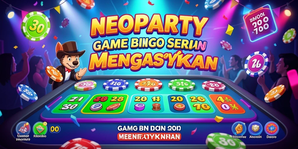 Tampilan gameplay menarik dari NEOPARTY saat bermain Bingo.