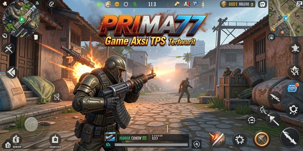 Tampilan gameplay PRIMA77 yang mendebarkan dan penuh aksi.