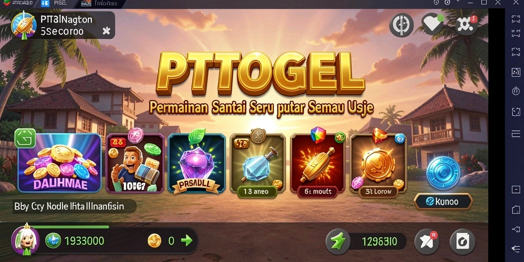Tampilan gameplay PTTOGEL dengan grafik menarik dan interaksi santai.