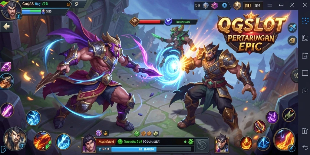 Tampilan gameplay seru dan karakter yang beragam dalam QQSLOT.