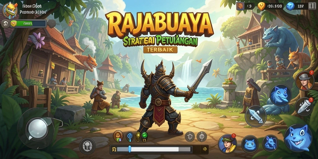 Screenshot gameplay RAJABUAYA yang menampilkan aksi pertempuran dan strategi.