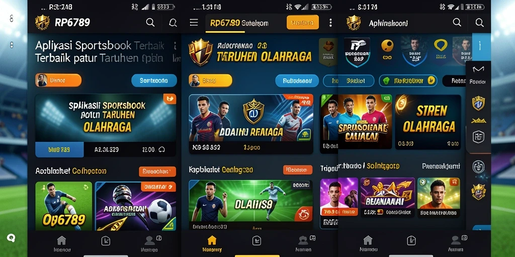 Screenshot gameplay Sportsbook dengan taruhan olahraga yang menarik.