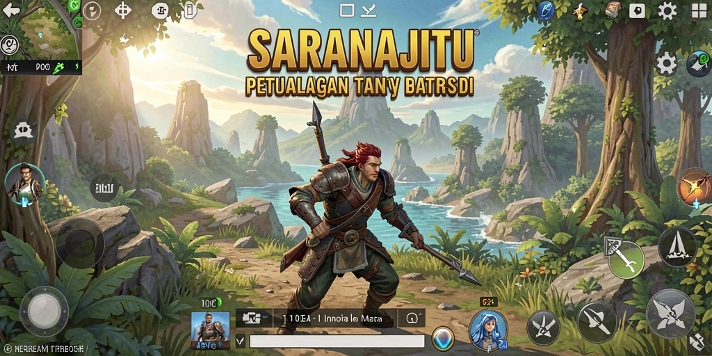 Gameplay SARANAJITU menampilkan eksplorasi mendalam di dunia terbuka.