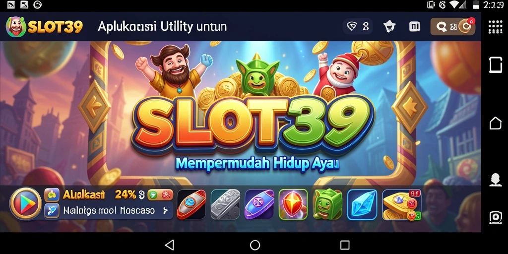 Tampilan antarmuka utama SLOT39 yang menarik dan fungsional.