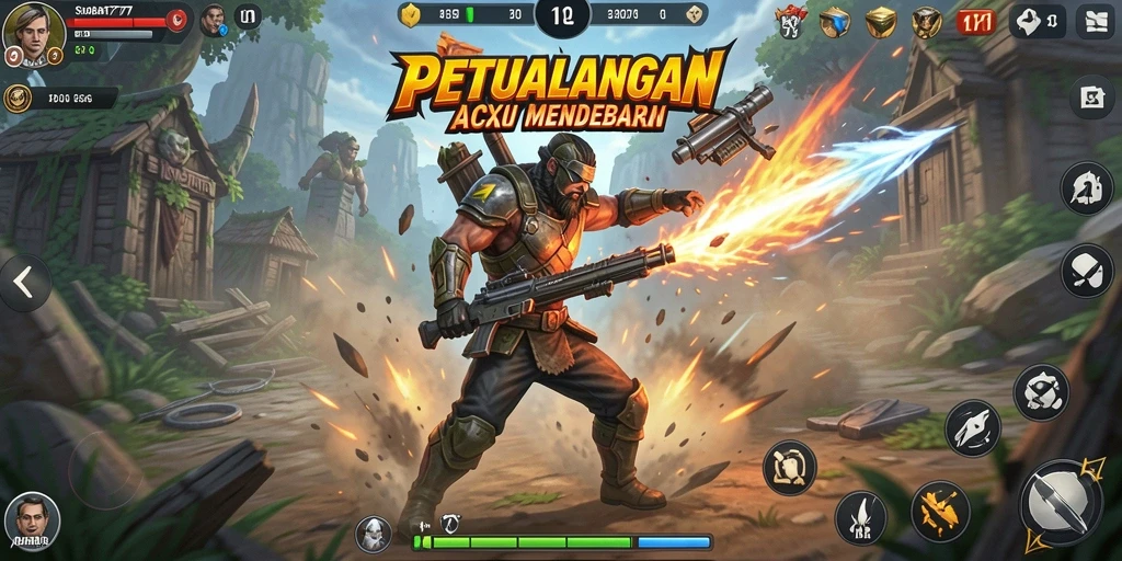 Tampilan seru dari gameplay SOBAT777 yang penuh aksi.