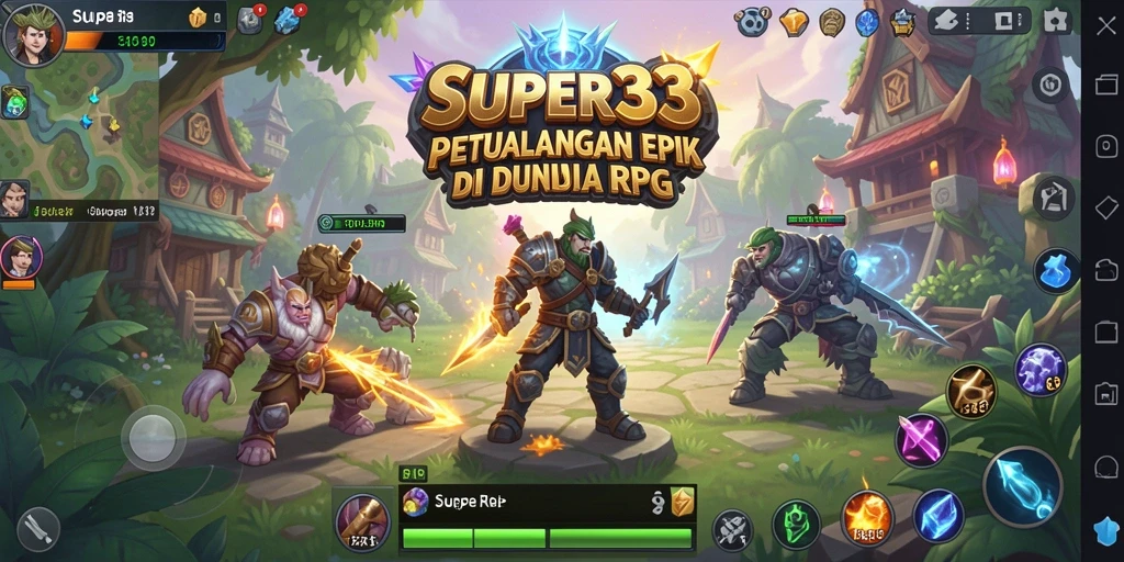 Tampilan Gameplay SUPER33 yang mendebarkan dan imersif.