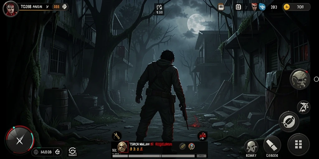 Screenshot TO288 menampilkan momen mencekam dalam gameplay horor.