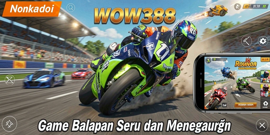 Gameplay menegangkan dalam balapan mobil seru WOW388.