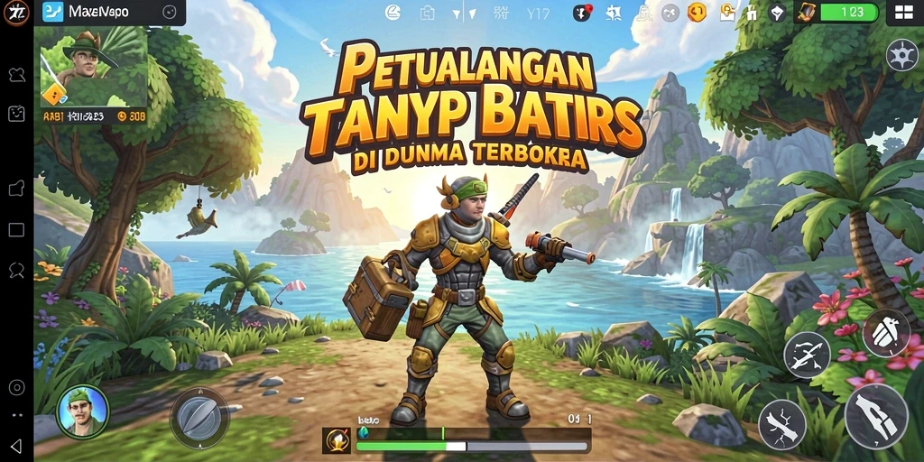 Screenshot utama YY123 menampilkan petualangan seru di dunia Open World.